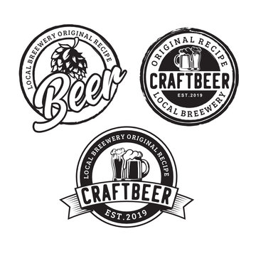 Vintage Country Emblem Typography for Beer / Restaurant Logo design