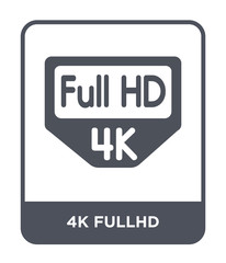 4k fullhd icon vector