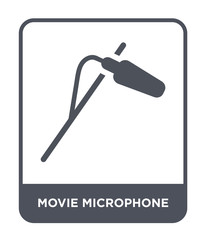 movie microphone icon vector