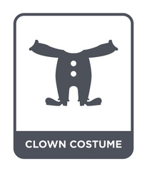 clown costume icon vector
