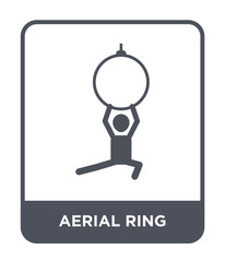 aerial ring icon vector