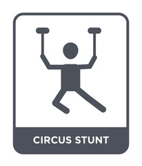 circus stunt icon vector