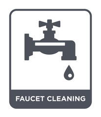 faucet cleanin icon vector