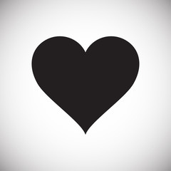 Heart icon on white background for graphic and web design, Modern simple vector sign. Internet concept. Trendy symbol for website design web button or mobile app