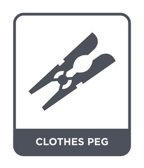 clothes peg icon vector