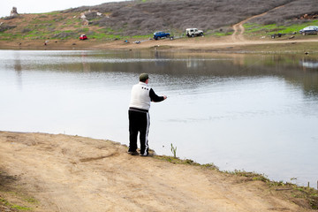 Pescando en el pantano 