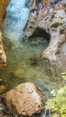 Smartphone HD wallpaper of beautiful view at the famous Seisenbergklamm near Weissbach - Lofer - Tyrol - Austria