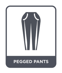 pegged pants icon vector