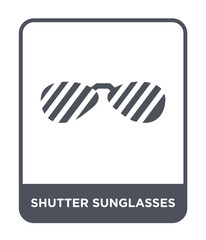 shutter sunglasses icon vector