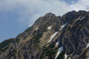 Fototapeta premium Gipfel des Branderschrofen, Ammergauer Alpen