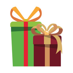 gift boxes surprise on white background