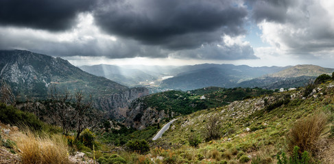 Fototapeta na wymiar Panoramic view of landscape