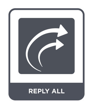 Reply All Icon Vector