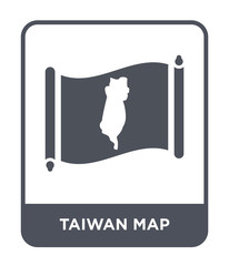taiwan map icon vector