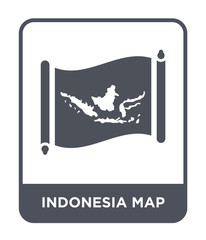 indonesia map icon vector