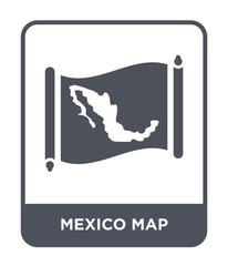 mexico map icon vector