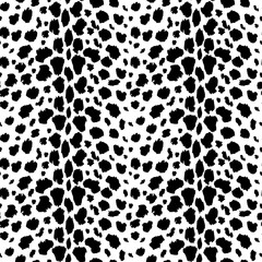 leopard pattern texture repeating seamless monochrome black and white. Fashion and stylish background eps 10