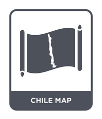 chile map icon vector