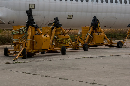 Machines used at the airport in Varna.