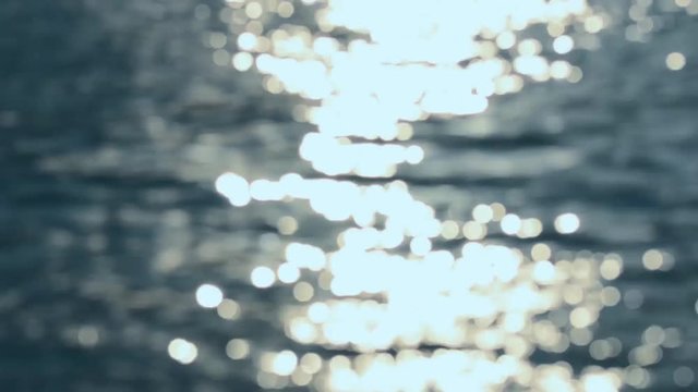 phosphorescence on the sea. The blue sea on a clear spring day, close-up
