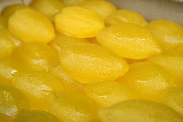 Fototapeta na wymiar jelly of yellow lemon