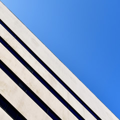 white blue facade pattern 