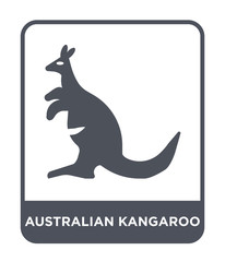 australian kangaroo icon vector