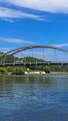 Smartphone HD wallpaper of beautiful reflections near Vilshofen - Danube - Bavaria - Germany