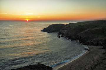 Sunrise over the sea. Bulgaria, Balkans