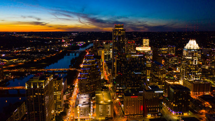 Obraz premium Austin Winter Sunset