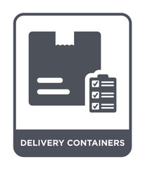 delivery containers icon vector