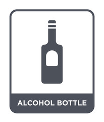 alcohol bottle icon vector