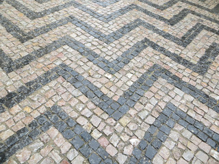 Stone pavement texture