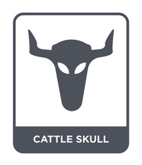 cattle skull icon vector