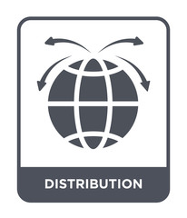 distribution icon vector