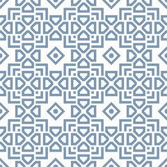 Geometric abstract seamless pattern. Linear motif background. Monochrome decoration design