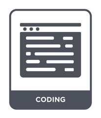 coding icon vector