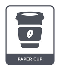 paper cup icon vector