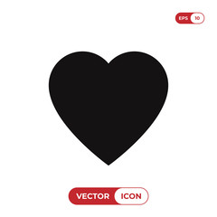Heart icon vector