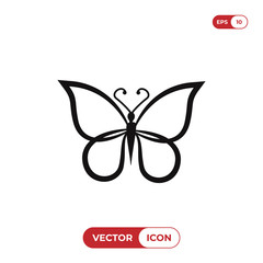 Butterfly icon vector