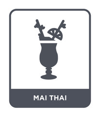 mai thai icon vector