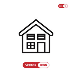 Home icon vector. House symbol.