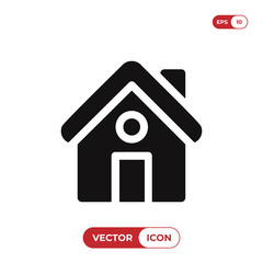 Home icon vector. House symbol.