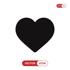 Heart icon vector