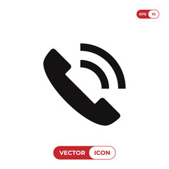 Telephone call icon vector