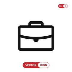 Office briefcase icon vector