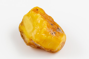 Amber isolated on white background