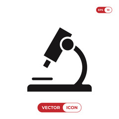 Microscope icon vector