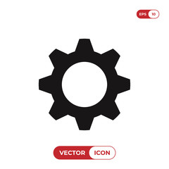 Settings icon vector