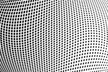 Abstract halftone pattern. Vector halftone background of squares for design banners, posters, business projects, pop art texture, covers. Geometric black and white texture.